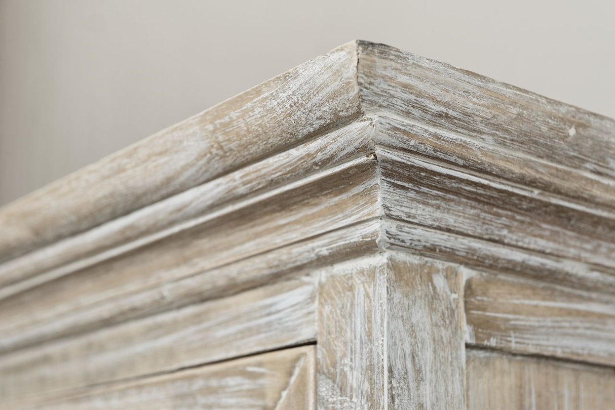 Vitrina cu Picioare Sculptate din Lemn de Paulownia Livin Hill