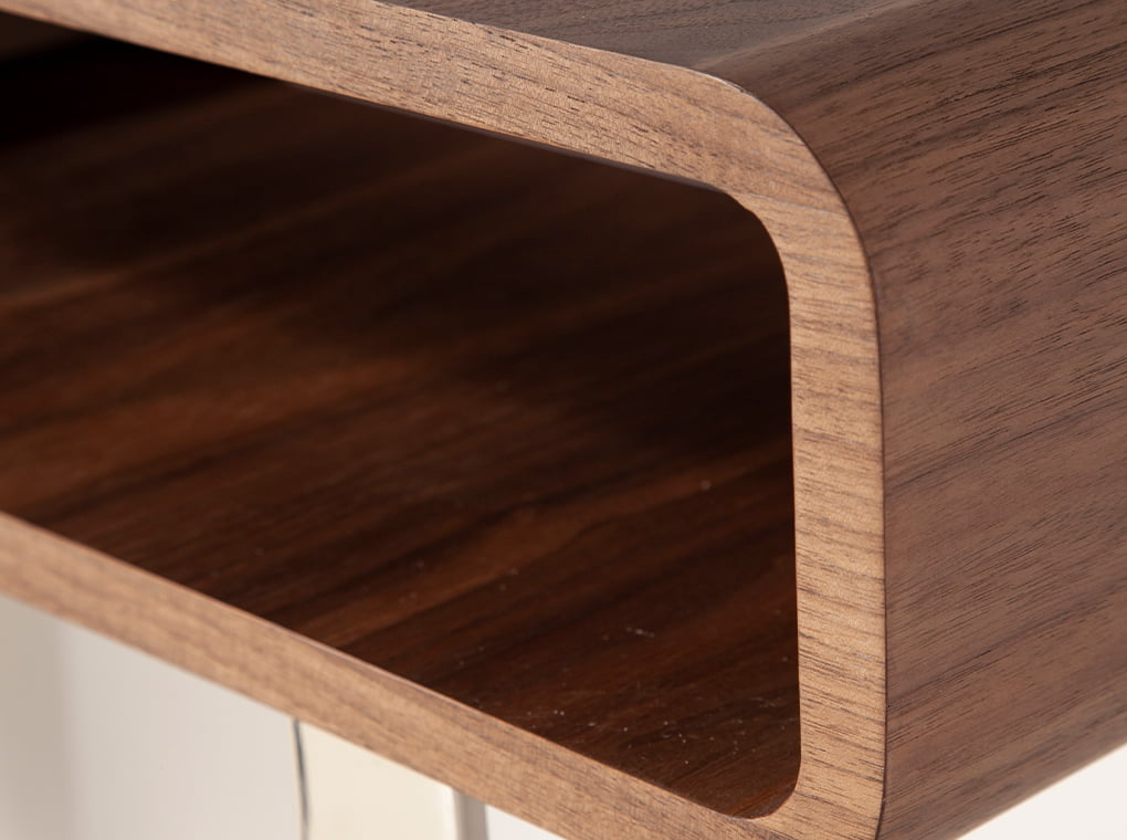 Consola cu Depozitare din Nuc cu Design Modern Angel Cerda