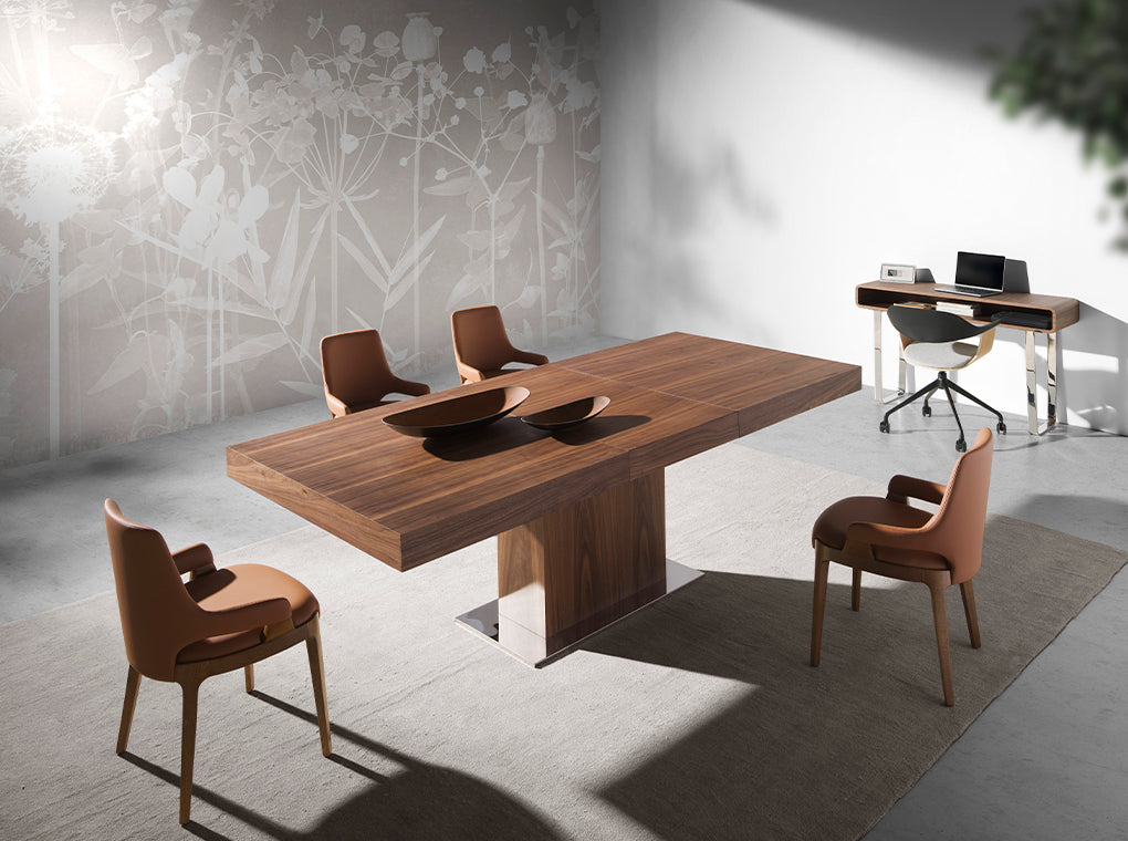 Consola cu Depozitare din Nuc cu Design Modern Angel Cerda