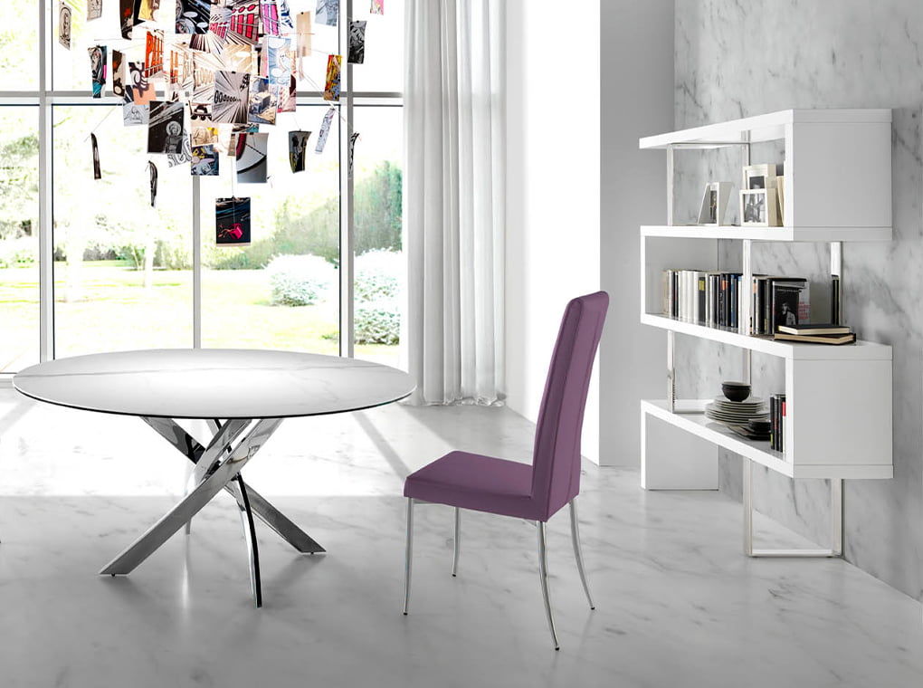 Biblioteca Alba din Otel cu Design Modern Angel Cerda