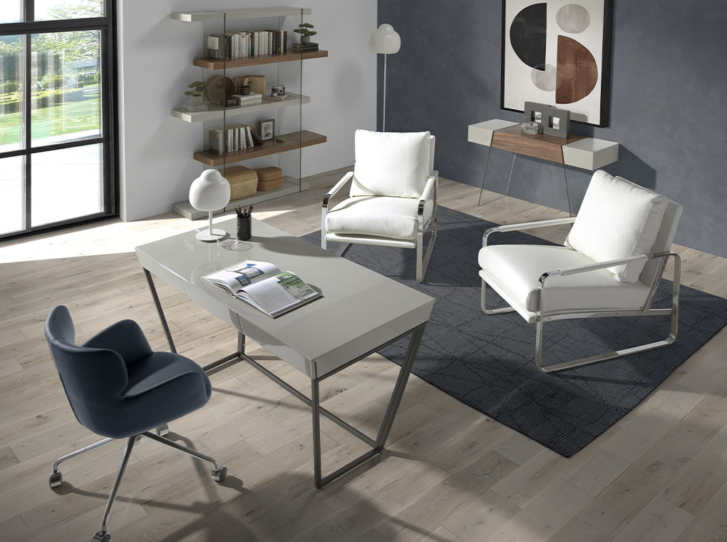 Consola din Nuc si Sticla cu Design Modern Angel Cerda