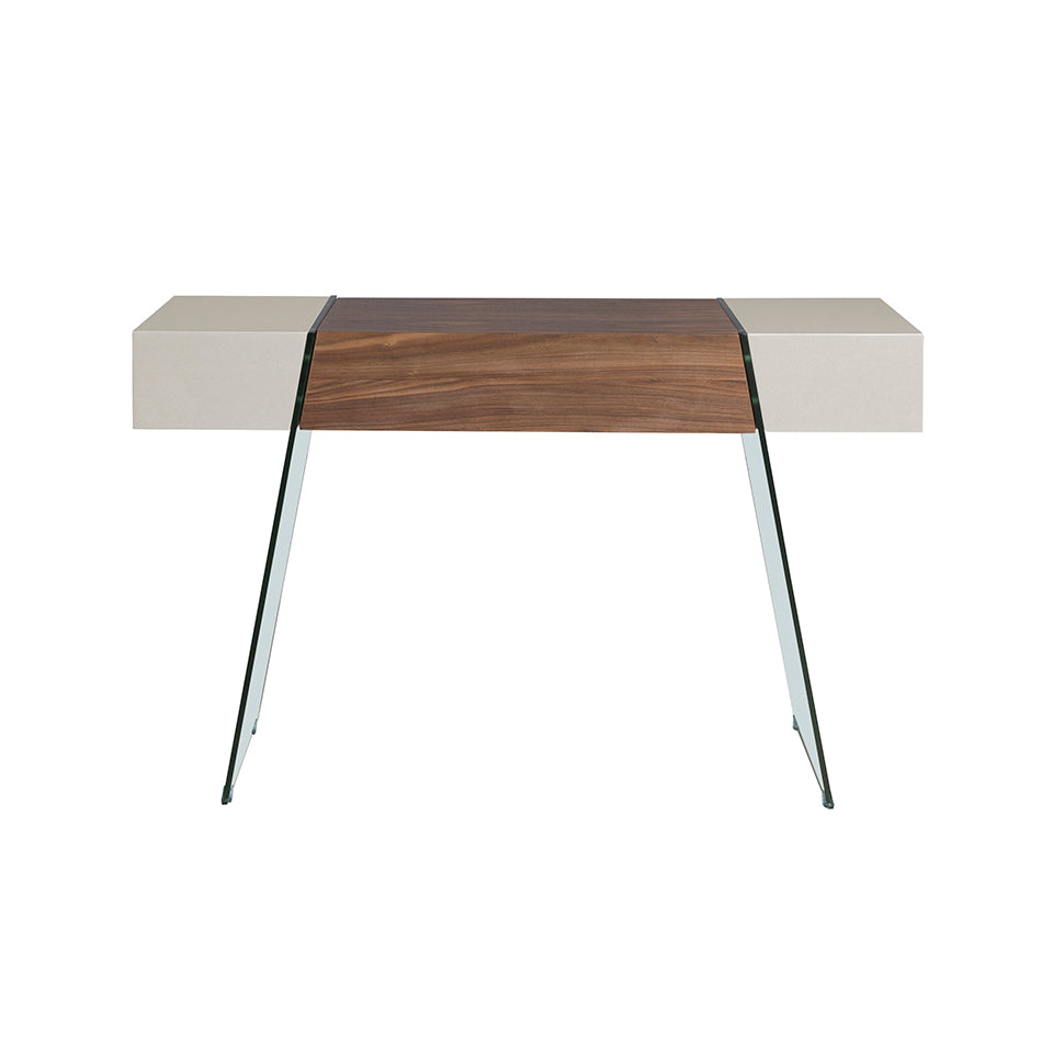 Consola din Nuc si Sticla cu Design Modern Angel Cerda