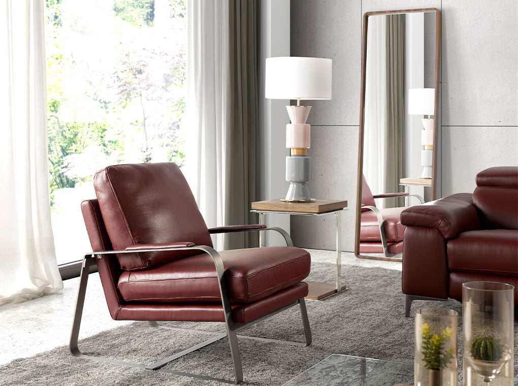 Oglinda de Podea Rectangulara cu Nuc Angel Cerda