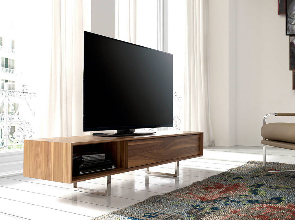 Mobilier TV din Nuc cu Picioare din Otel Angel Cerda