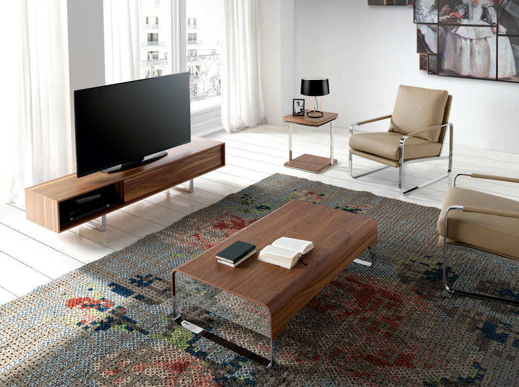 Mobilier TV din Nuc cu Picioare din Otel Angel Cerda