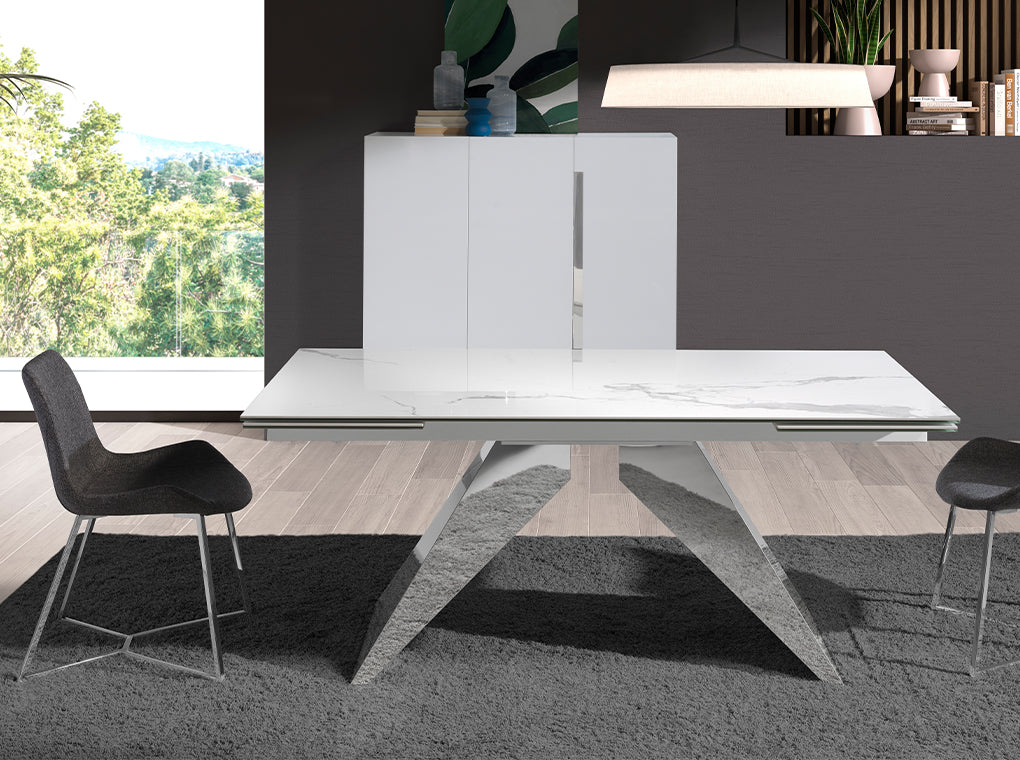 Comoda alba cu picioare din otel Angel Cerda