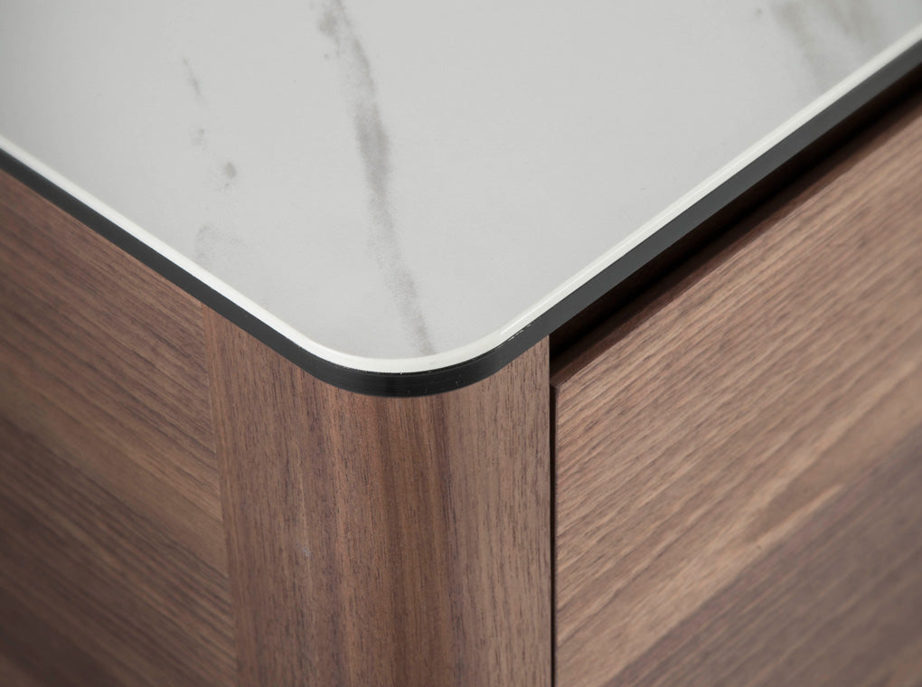 Comoda TV din Nuc si Portelan Angel Cerda