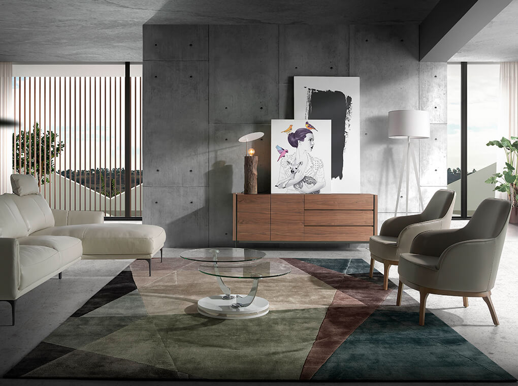 Comoda din Nuc cu Picioare din Sticla Angel Cerda