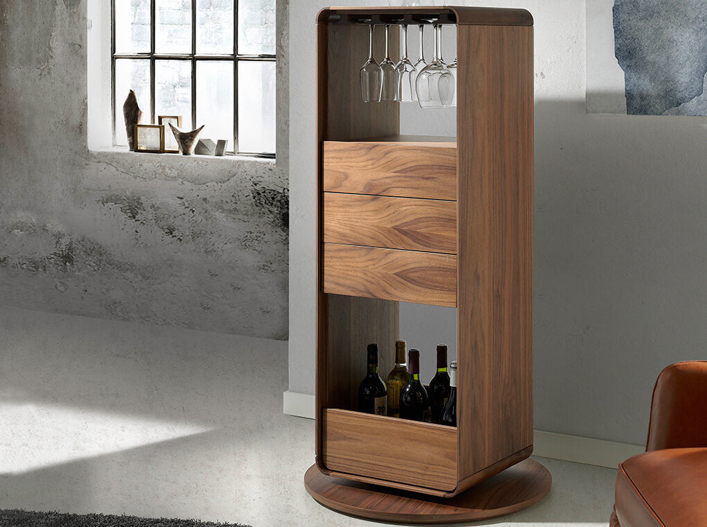 Cabinetul de Bar Rotativ din Nuc Angel Cerda