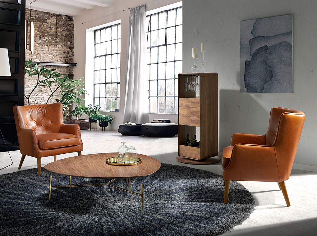 Cabinetul de Bar Rotativ din Nuc Angel Cerda