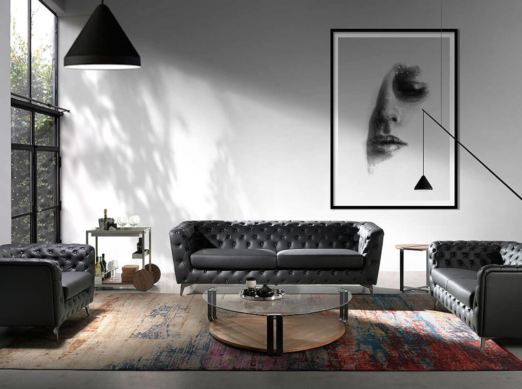 Carucior Minibar din Otel si Nuc cu Design Modern Angel Cerda