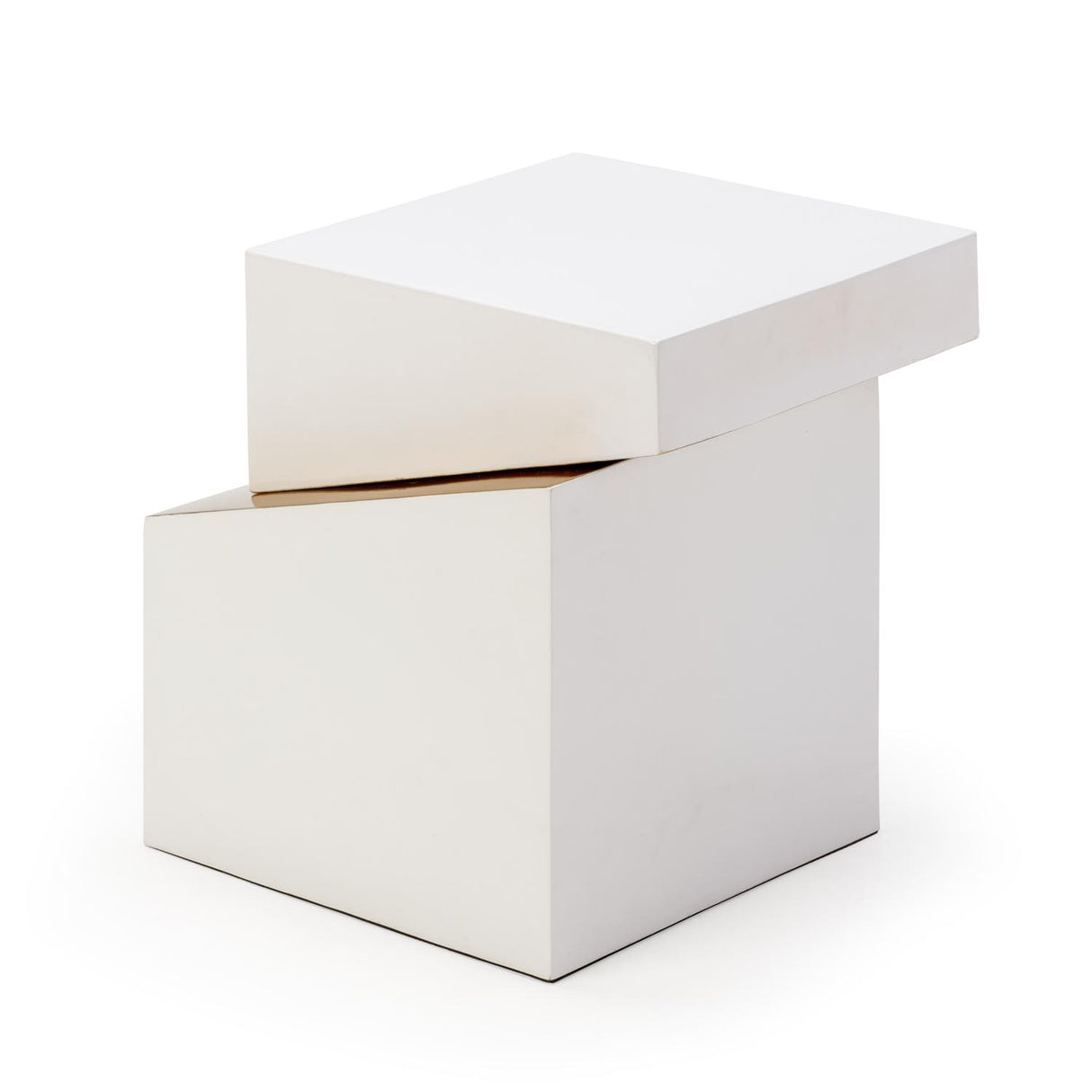 Masa Laterala Metalica Alb Auriu Thai Natura