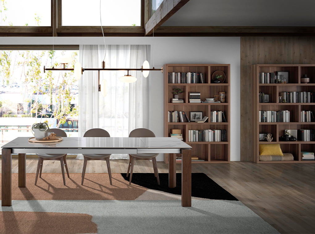 Biblioteca Lidia din Lemn de Nuc  Angel Cerda