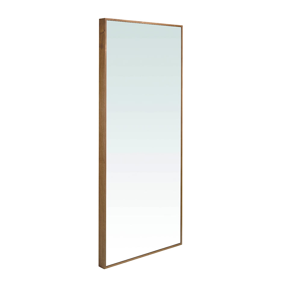 Oglindă de perete rectangulară din nuc natural, design modern 3213 Angel Cerdá