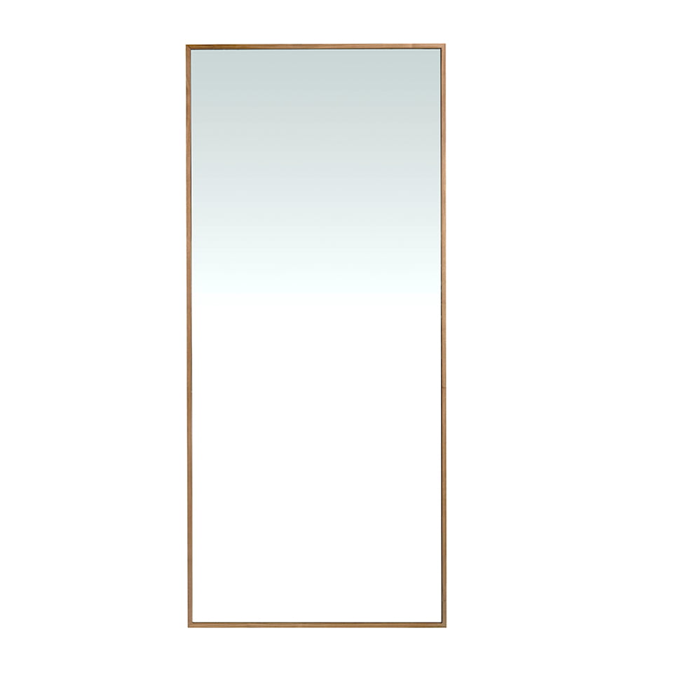 Oglindă de perete rectangulară din nuc natural, design modern 3213 Angel Cerdá