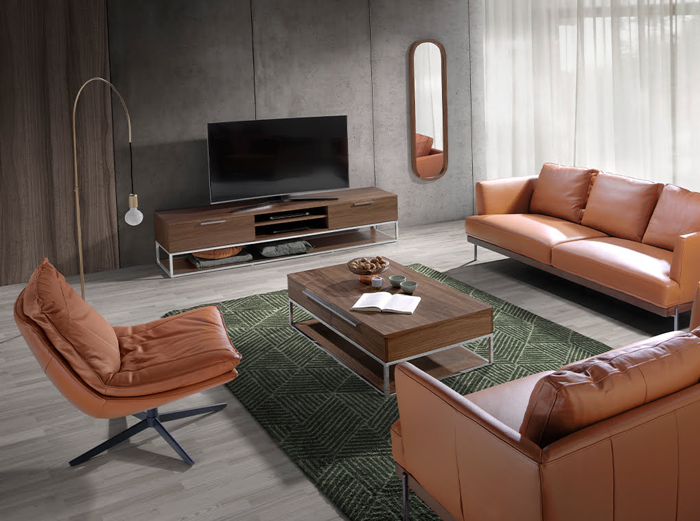 Oglindă de perete ovală din nuc natural 40x150 cm 3234 Angel Cerdá