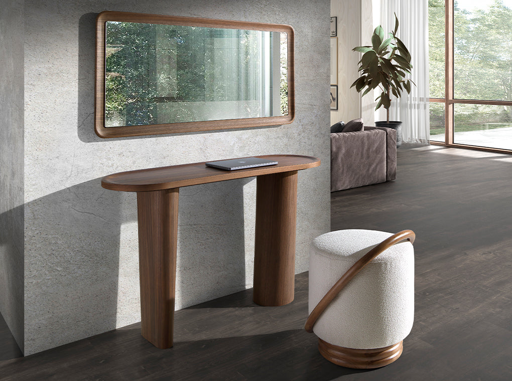 Oglinda de Perete Dreptunghiulara din Nuc Angel Cerda