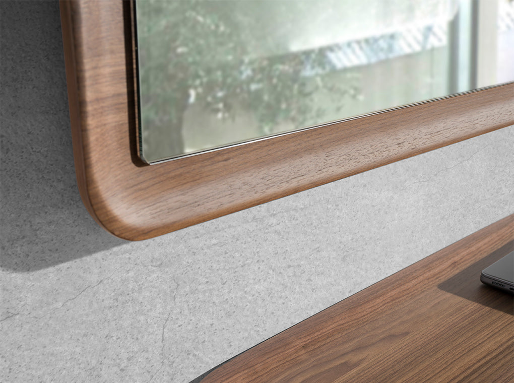 Oglinda de Perete Dreptunghiulara din Nuc Angel Cerda