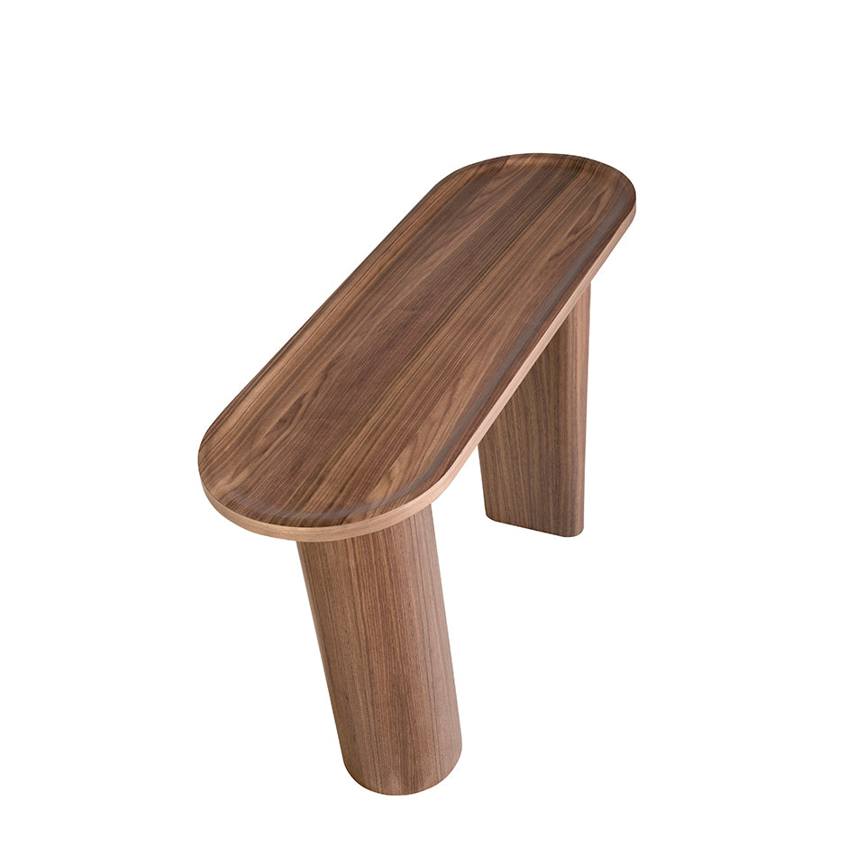 Consola Ovala din Nuc Natural Angel Cerda