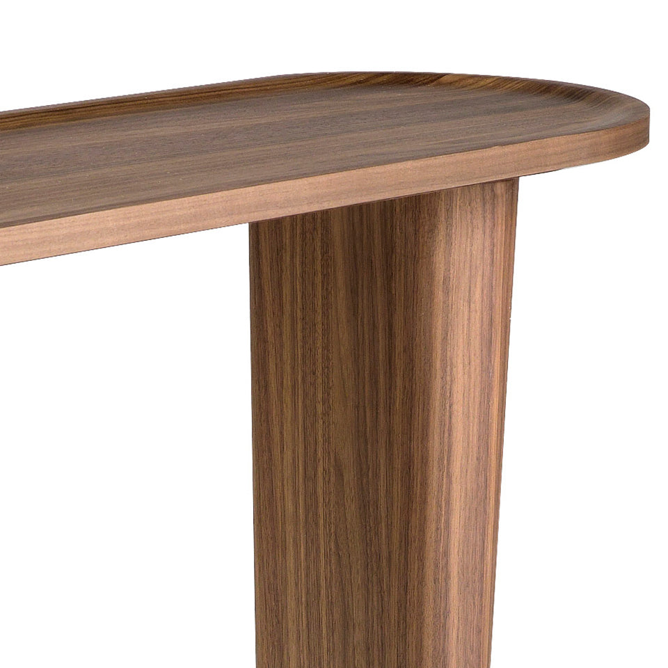 Consola Ovala din Nuc Natural Angel Cerda