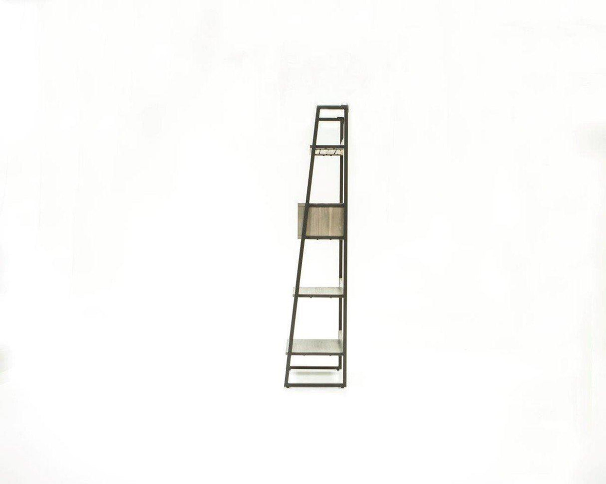 Biblioteca din Lemn de Acacia cu Picioare Metalice Livin Hill