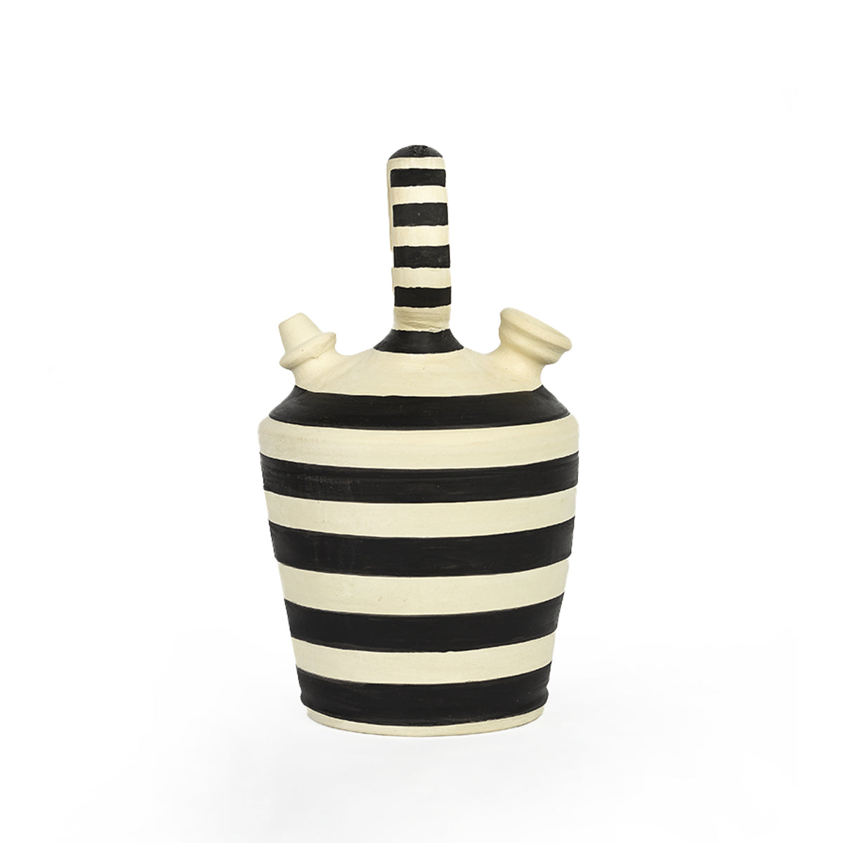 Vas din Lut Alb Negru Racorirea Apei Thai Natura