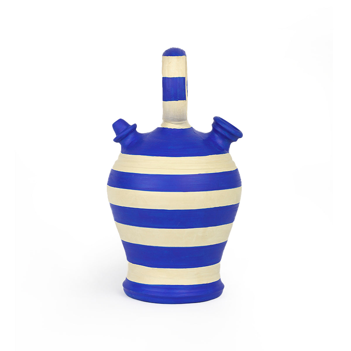 Vas din Lut Alb Albastru Bauturi Reci Thai Natura