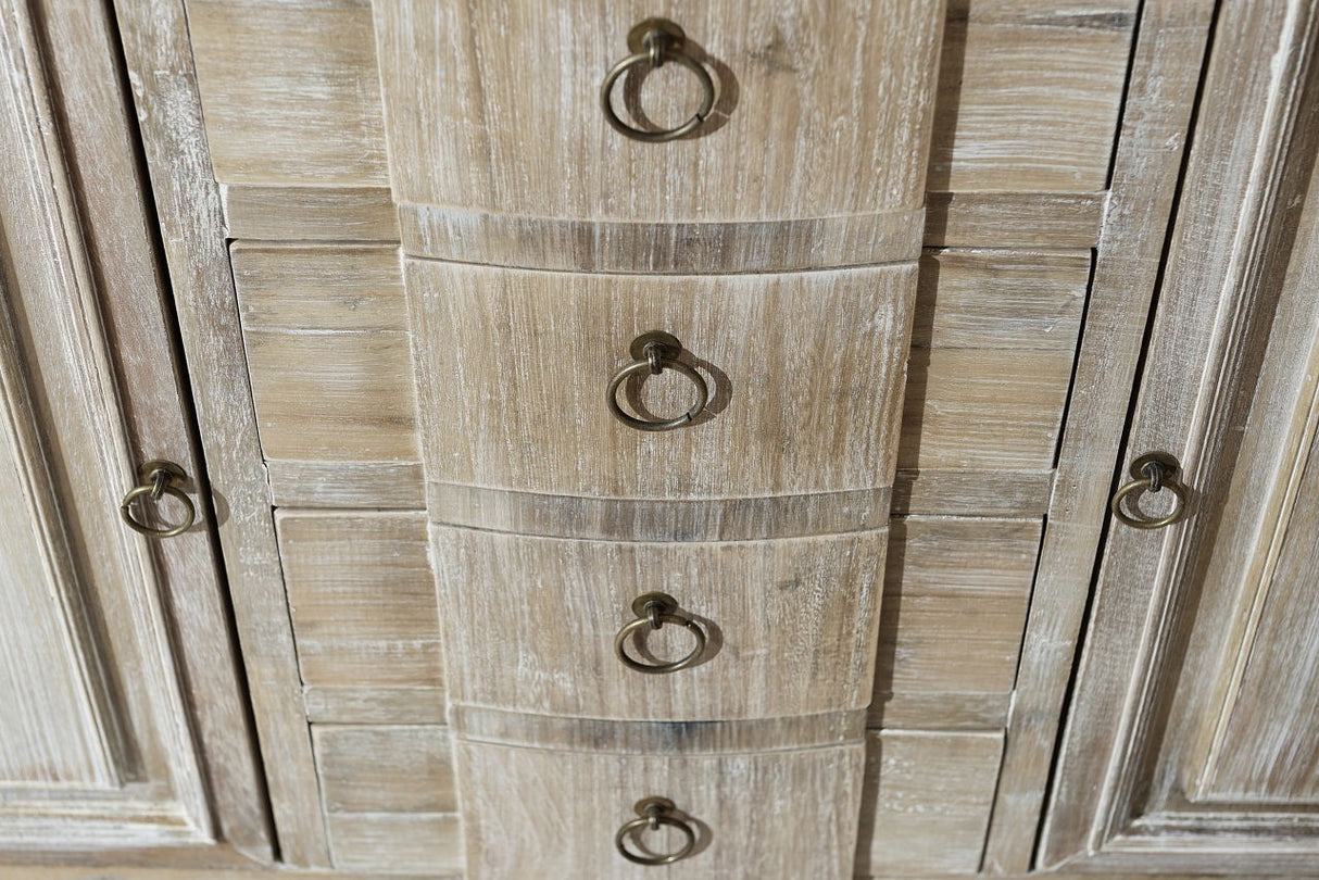 Comoda cu Picioare Sculptate din Lemn de Paulownia Livin Hill