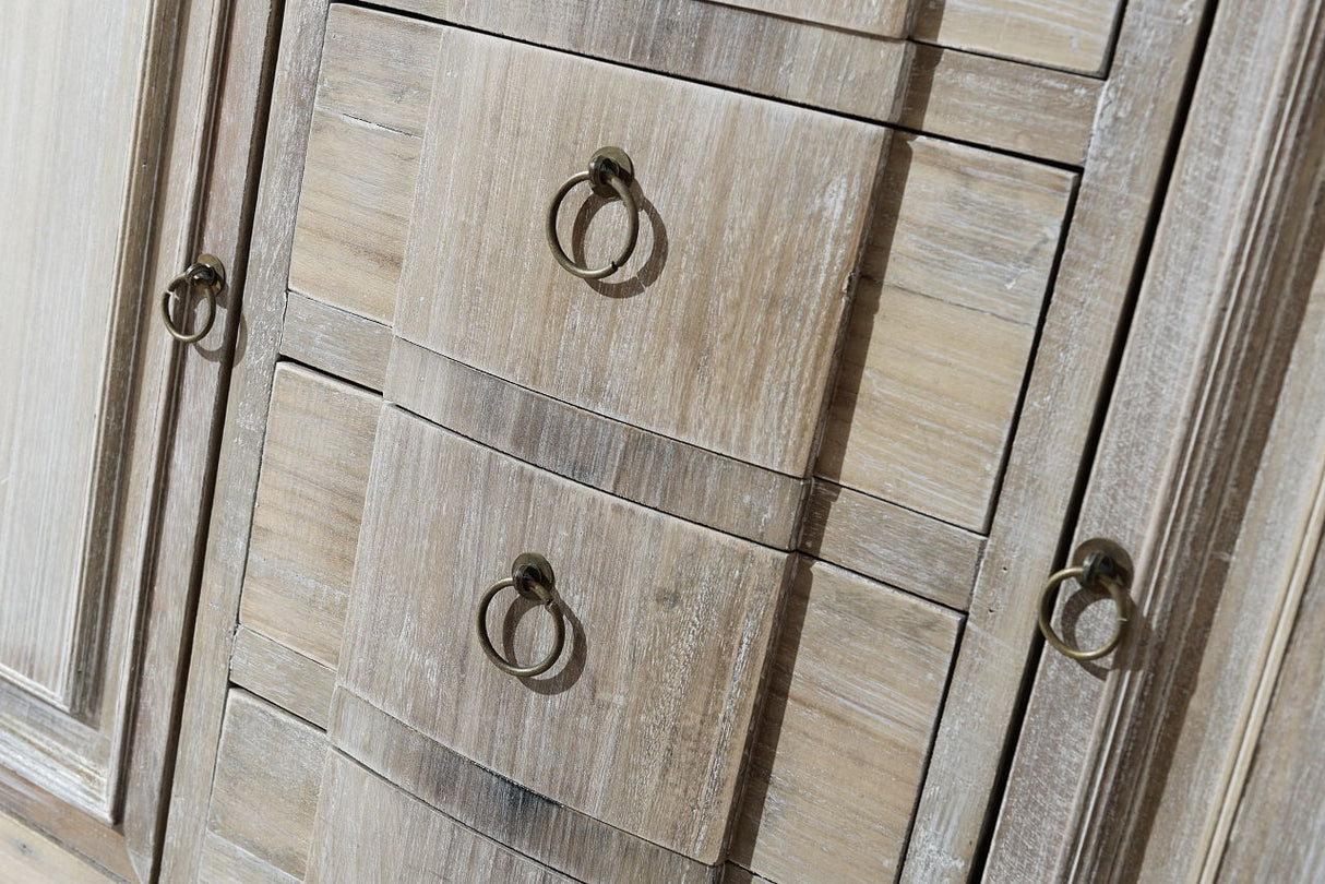 Comoda cu Picioare Sculptate din Lemn de Paulownia Livin Hill