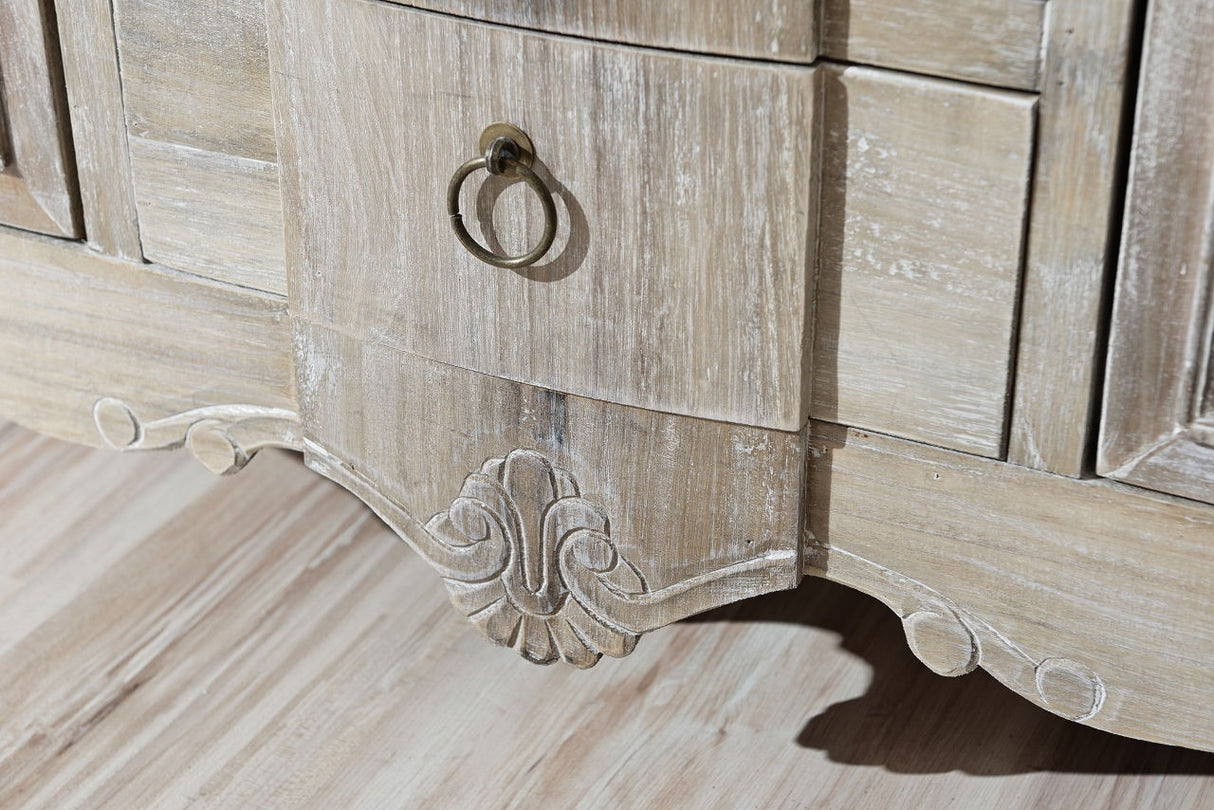 Comoda cu Picioare Sculptate din Lemn de Paulownia Livin Hill