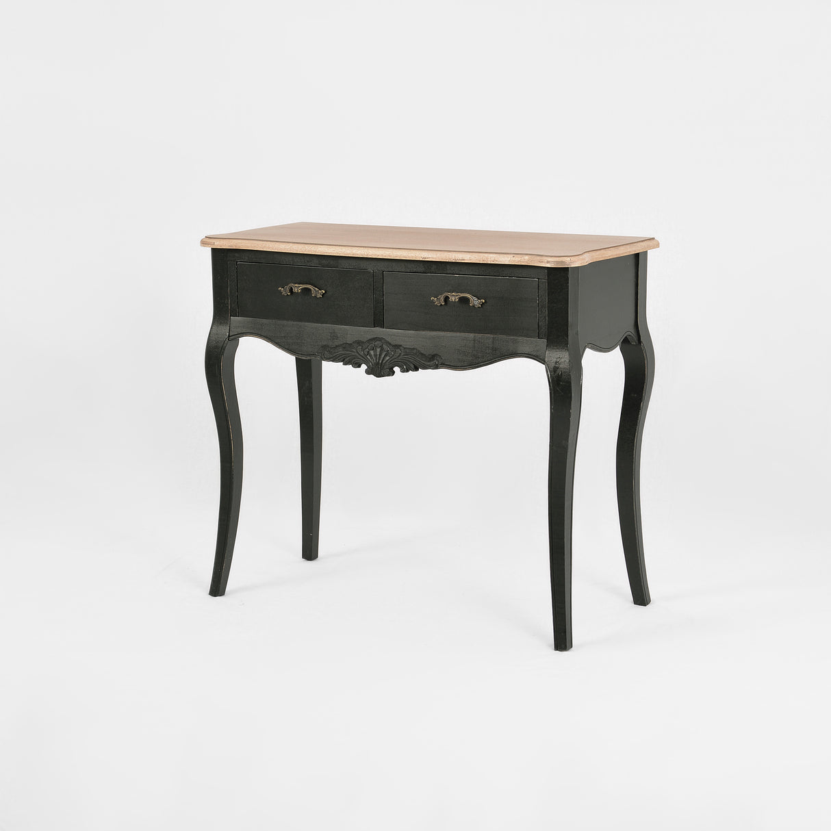 Consola Pictata in Stilul Provence cu Manere Decorative din Metal Livin Hill