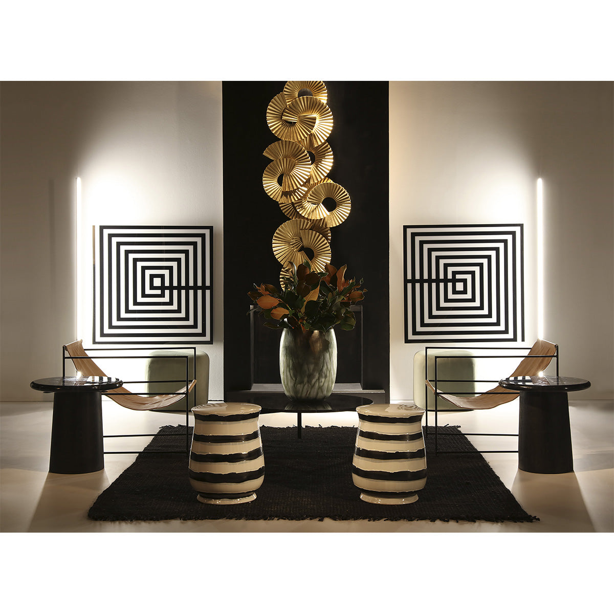 Sculptura Metalica Aurie de 180x12x68 Thai Natura