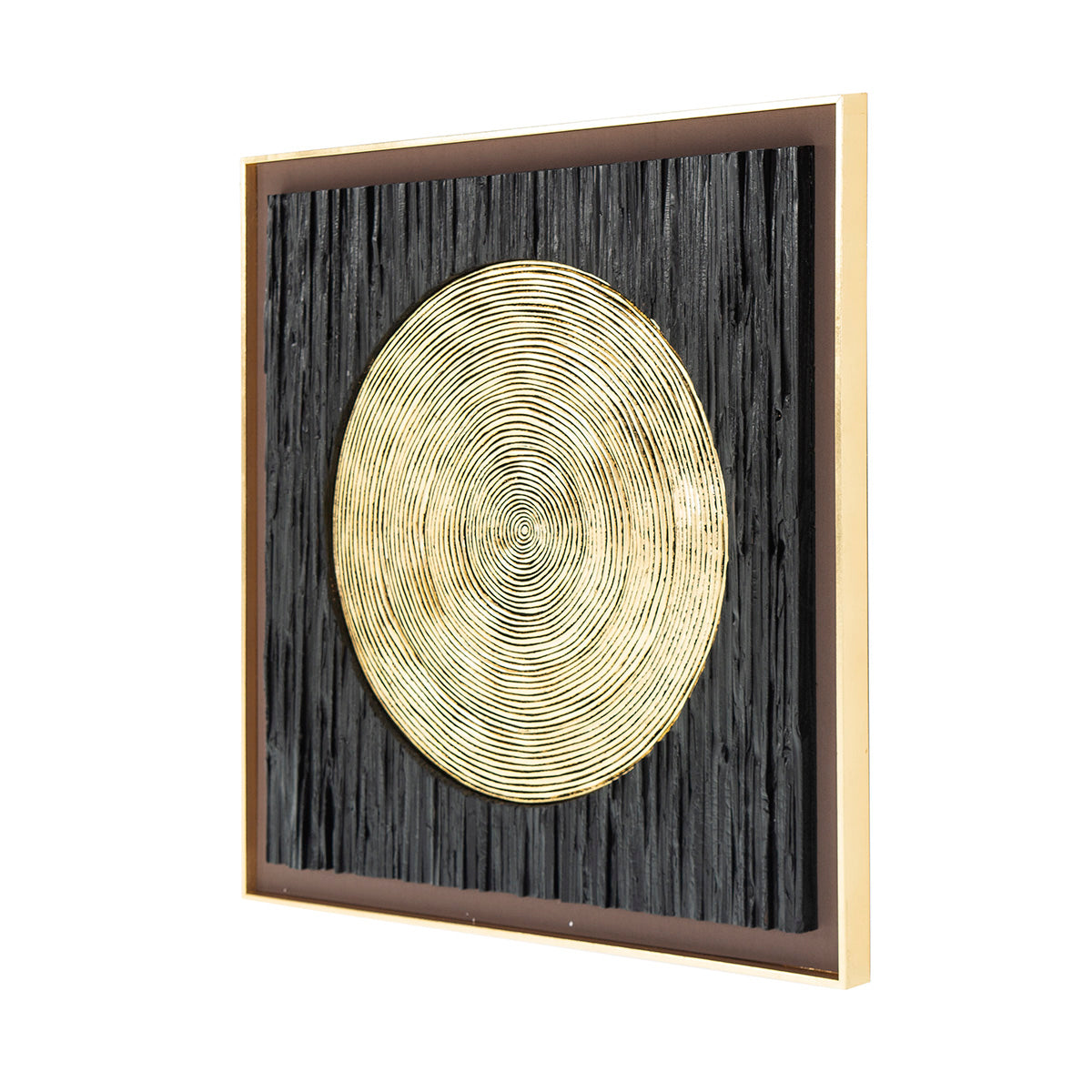 Tablou de Lemn MDF Negru Auriu Fotografii Thai Natura