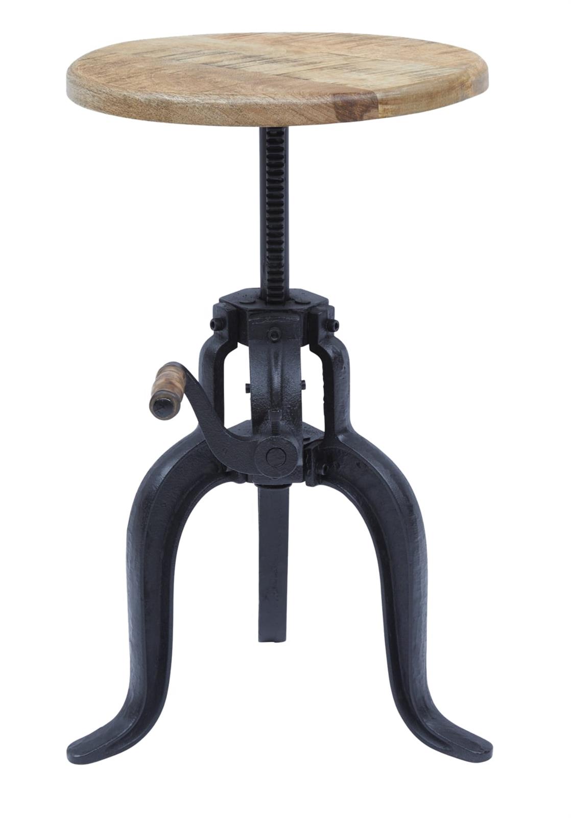 Masa Industriala cu Blat Reglabil din Lemn si Otel Livin Hill