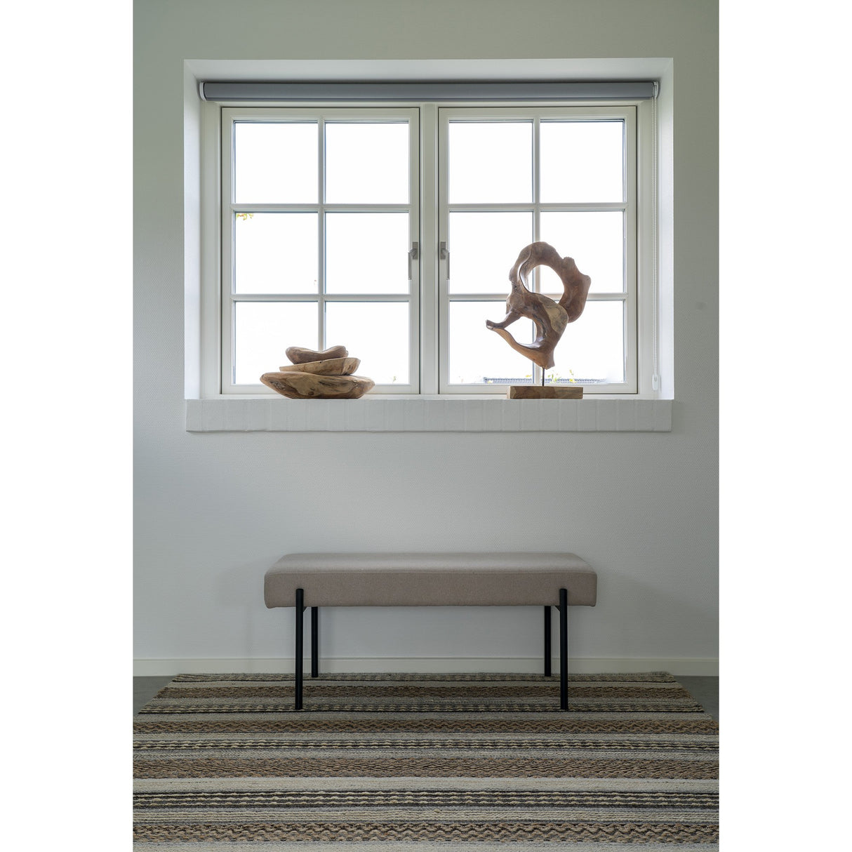 Covor tesut manual natural/gri 160x230 cm Morena House Nordic