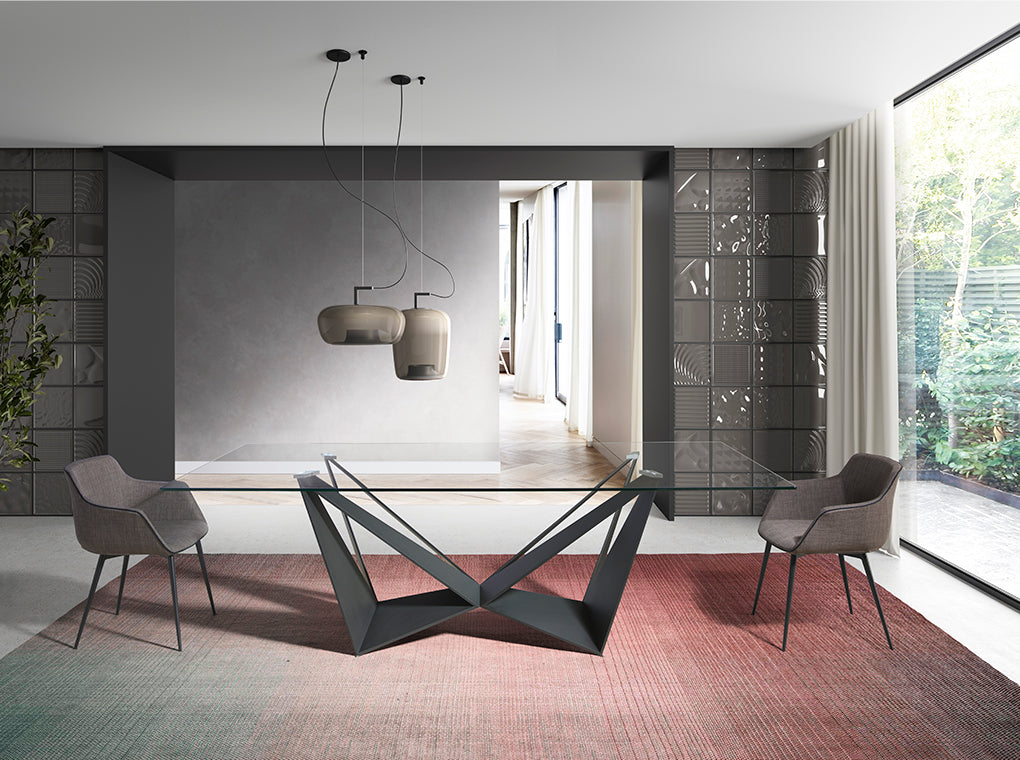 Scaun de Dining cu Brate Gri si Tiv Negru Angel Cerda