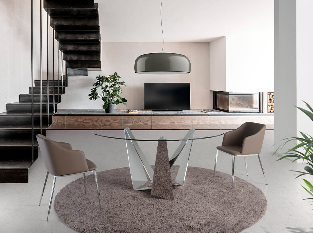 Scaun Tapitat cu Piele Ecologica Angel Cerda