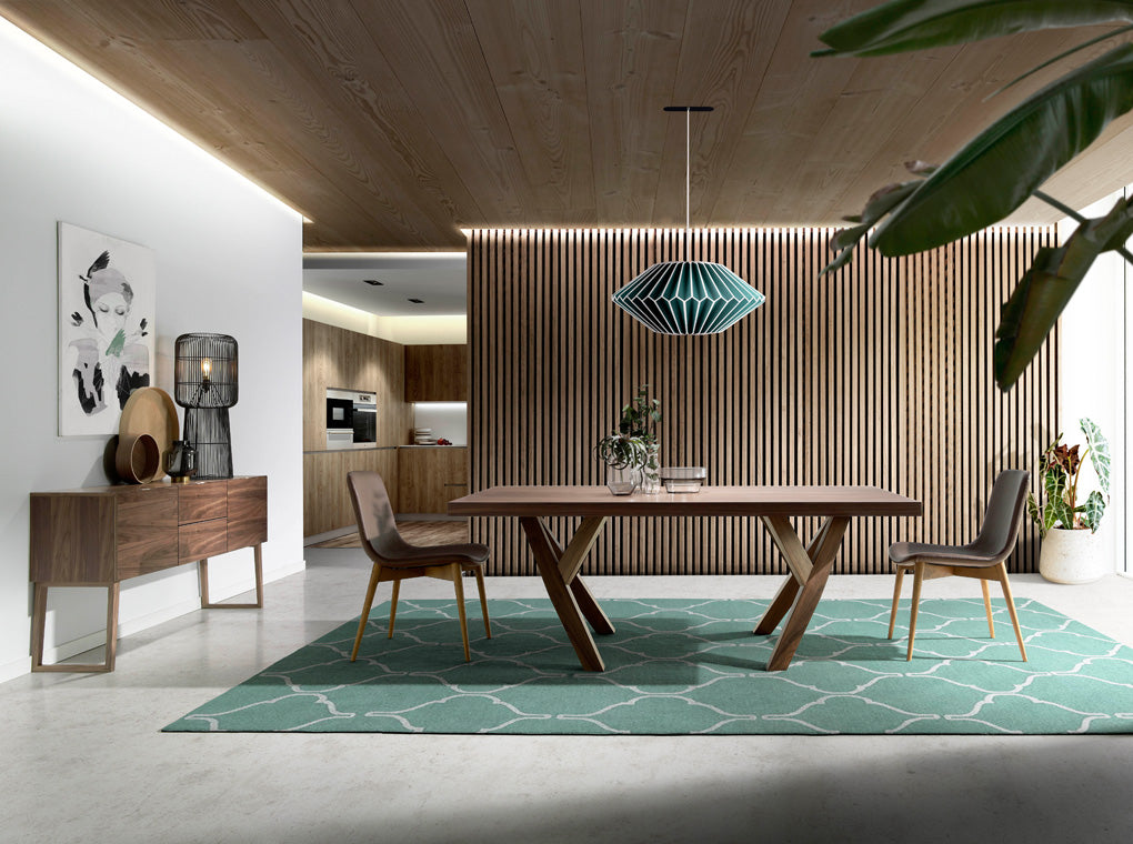 Scaun de Masa Tapitat cu Piele Ecologica Maro Angel Cerda