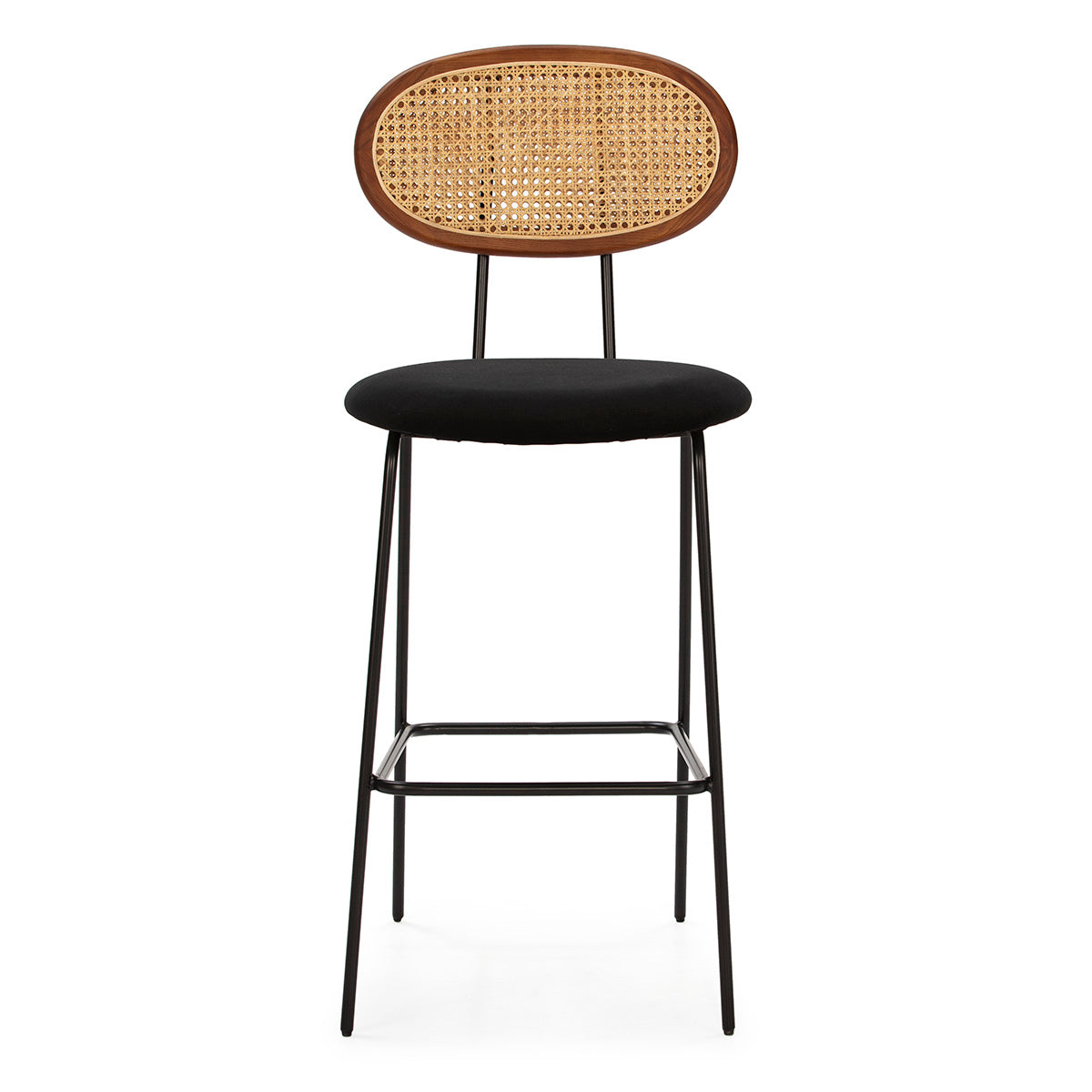 Scaun de Bar Confortabil Ratan si Metal Thai Natura