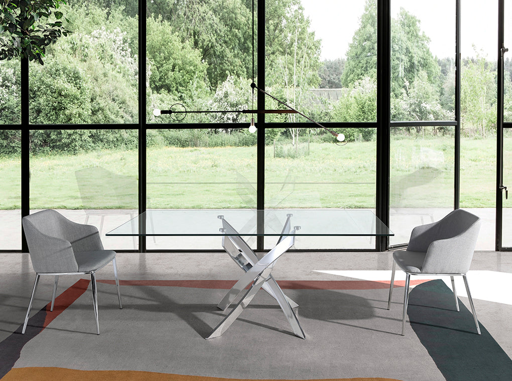 Scaun Antonia Tapitat cu Material Gri Angel Cerda