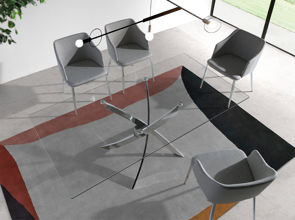 Scaun Antonia Tapitat cu Material Gri Angel Cerda