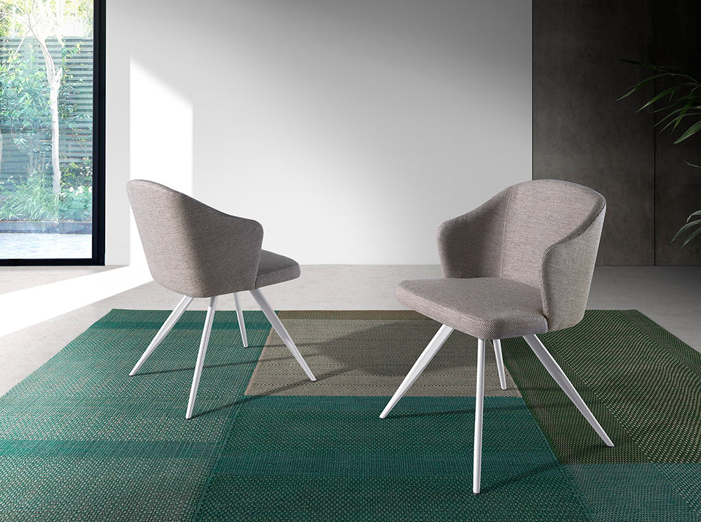 Scaun Julia Tapitat din Stofa Gri Angel Cerda