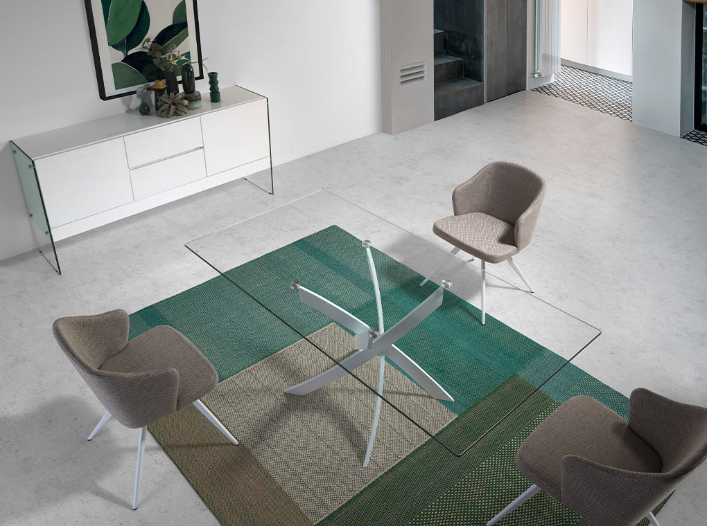 Scaun Julia Tapitat din Stofa Gri Angel Cerda