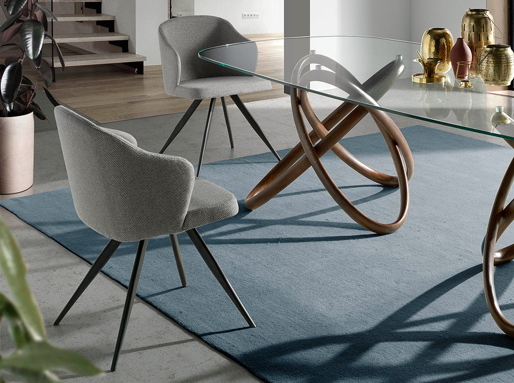 Scaun Emma Tapitat cu Material Gri Angel Cerda