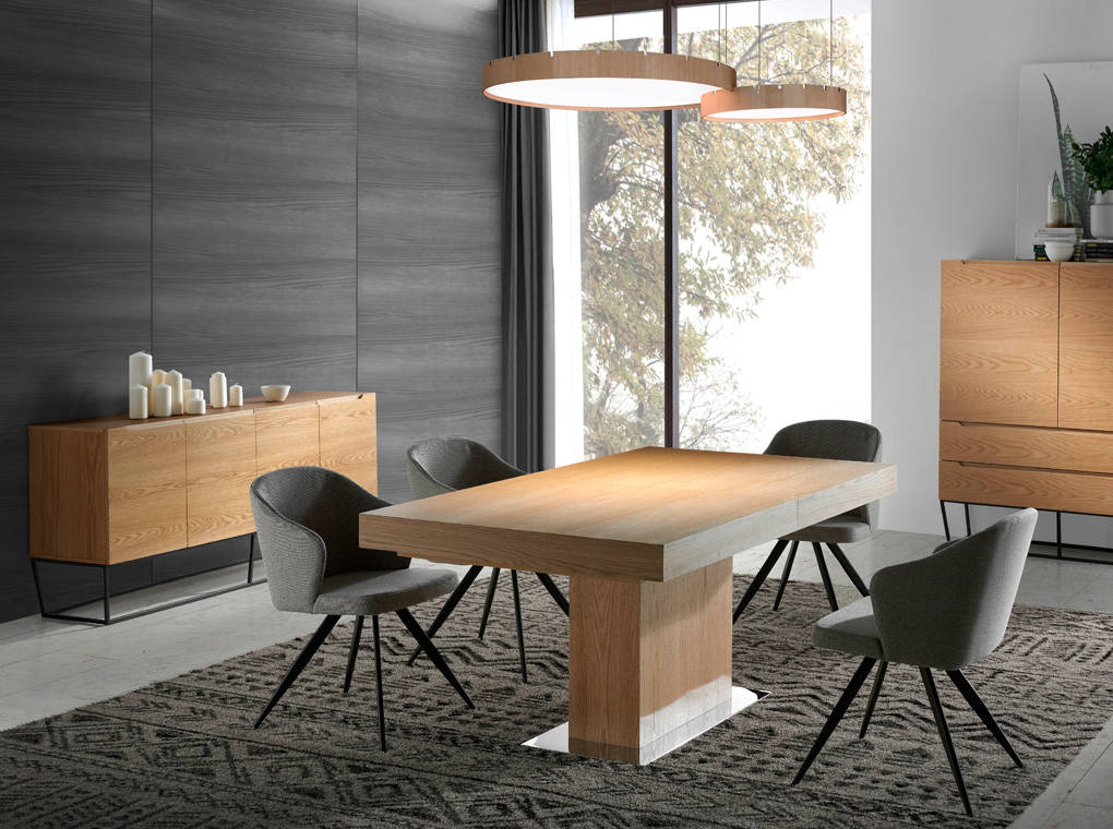 Scaun Emma Tapitat cu Material Gri Angel Cerda