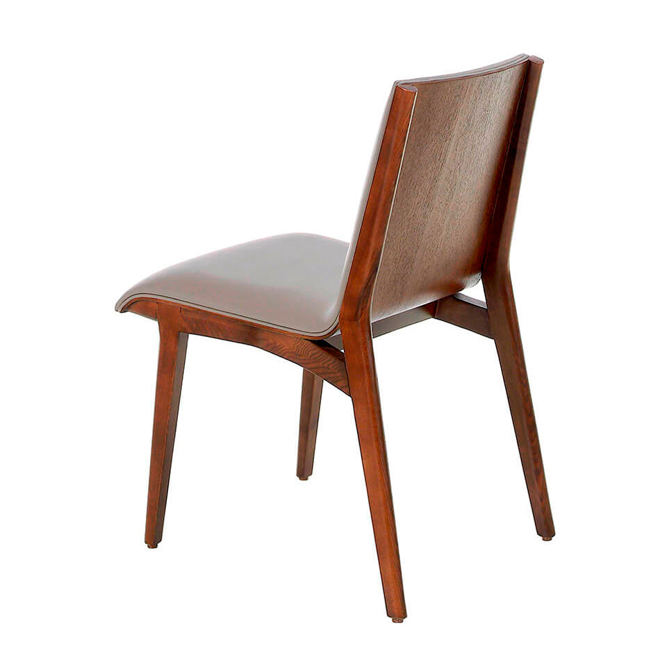 Scaun de Masa Tapitat cu Piele Ecologica Mink Angel Cerda