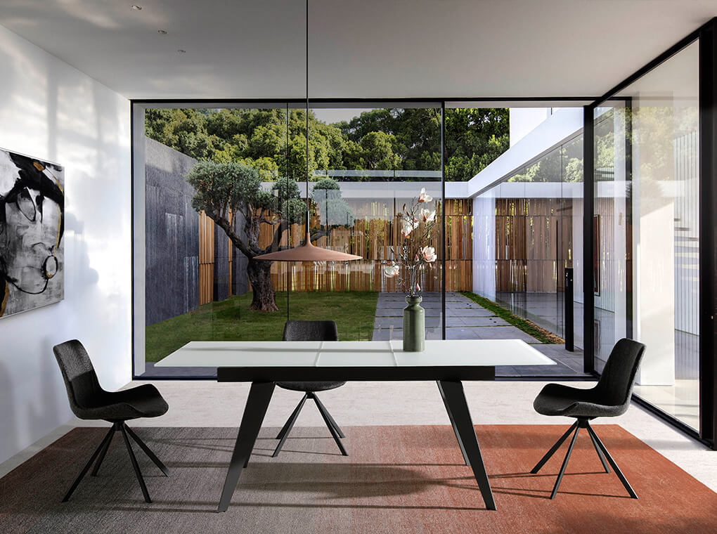 Scaun de Masa Vienna Tapitat cu Stofa Gri Angel Cerda