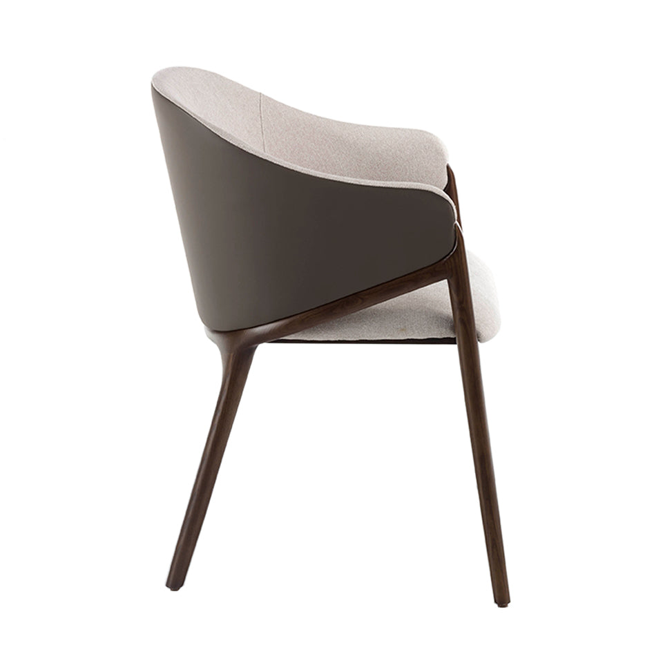 Scaun pentru Masa de Dining Tapitat cu Stofa si Piele Ecologica Angel Cerda