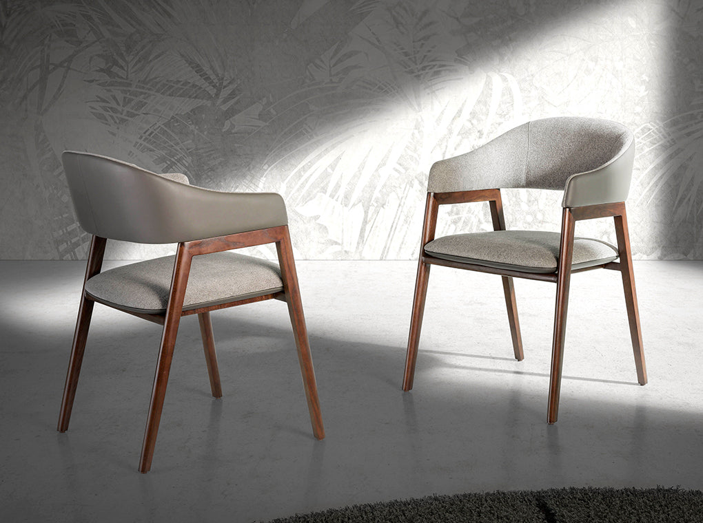 Scaun Tapitat cu Stofa si Piele Ecologica Angel Cerda