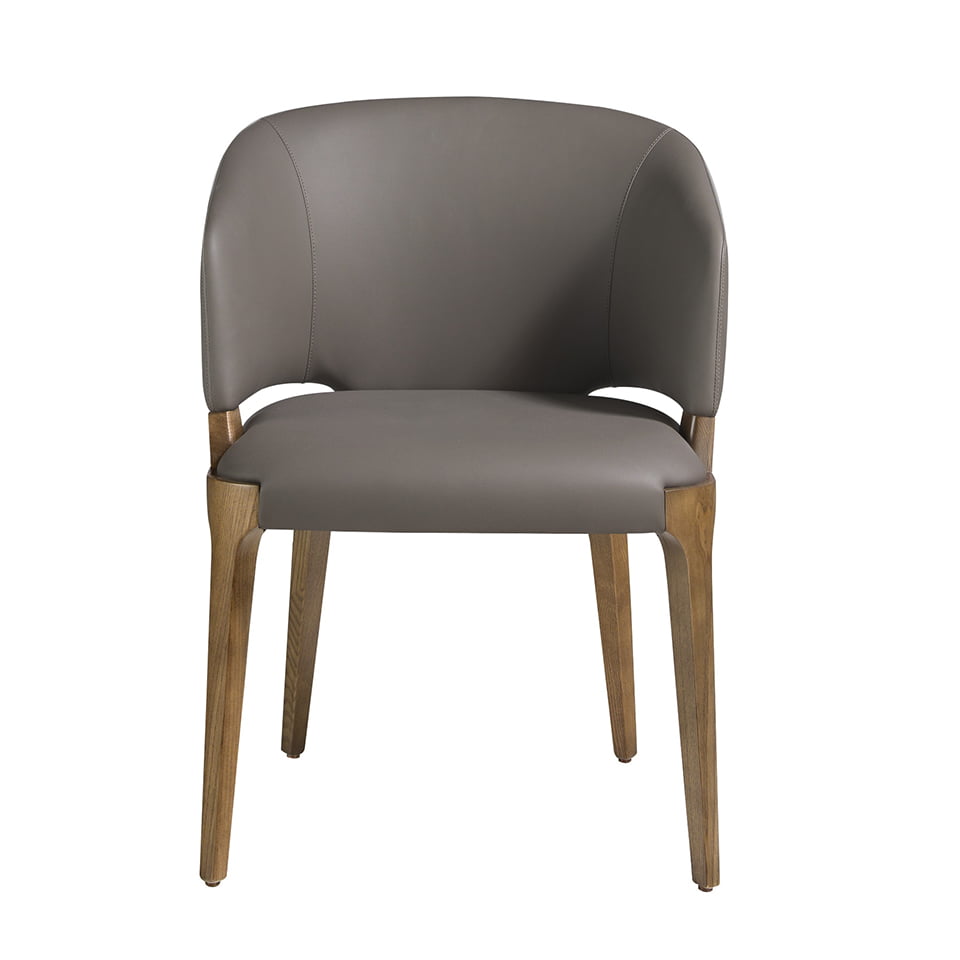 Scaun Tapitat in Eco-Piele si Cadru din Lemn de Nuc Angel Cerda